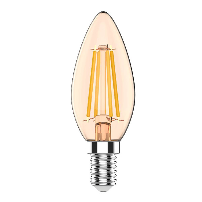 Светодиодная филаментная лампа Gauss Basic Filament E14 3,8W 2400K 1037154 Светодиодная филаментная лампа Gauss Basic Filament E14 3,8W 2400K 1037154