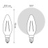 Светодиодная филаментная лампа Gauss Basic Filament E14 3,8W 2400K 1037154 Светодиодная филаментная лампа Gauss Basic Filament E14 3,8W 2400K 1037154