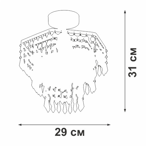 Потолочный светильник Vitaluce V5883-1/1PL