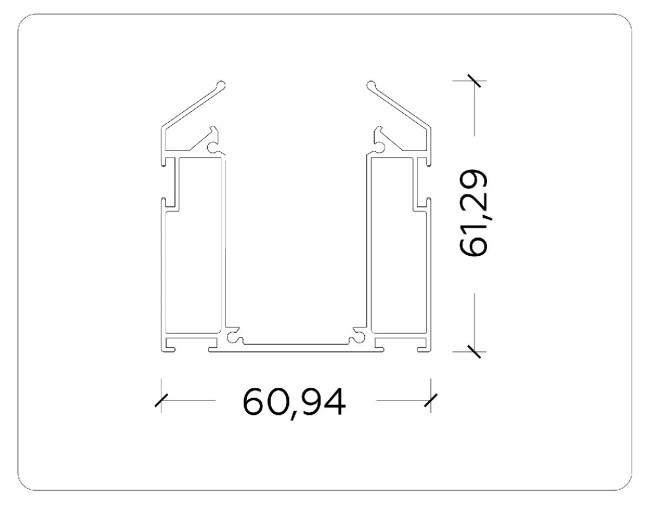 Корпус для накладного шинопровода Ambrella Light Magnetic 220V GL1014 Корпус для накладного шинопровода Ambrella Light Magnetic 220V GL1014