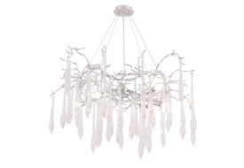 Подвесная люстра Crystal Lux REINA SP8 D1000 SILVER PATINA Подвесная люстра Crystal Lux REINA SP8 D1000 SILVER PATINA