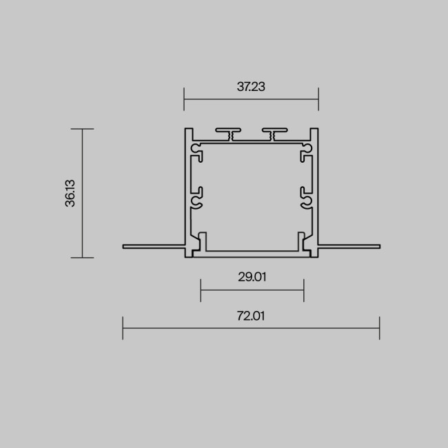 Профиль встраиваемый скрытого монтажа Maytoni Led Strip  636011