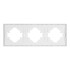 Рамка пластиковая на 3 поста Arlight FRM-TENDO-PL-3-WH 053843 Рамка пластиковая на 3 поста Arlight FRM-TENDO-PL-3-WH 053843