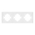 Рамка пластиковая на 3 поста Arlight FRM-TENDO-PL-3-WH 053843 Рамка пластиковая на 3 поста Arlight FRM-TENDO-PL-3-WH 053843