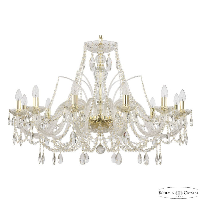 Подвесная люстра Bohemia Ivele Crystal 105/12/360 G Подвесная люстра Bohemia Ivele Crystal 105/12/360 G