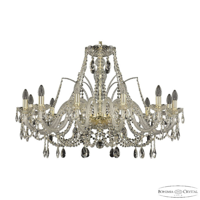 Подвесная люстра Bohemia Ivele Crystal 105/12/360 G Подвесная люстра Bohemia Ivele Crystal 105/12/360 G