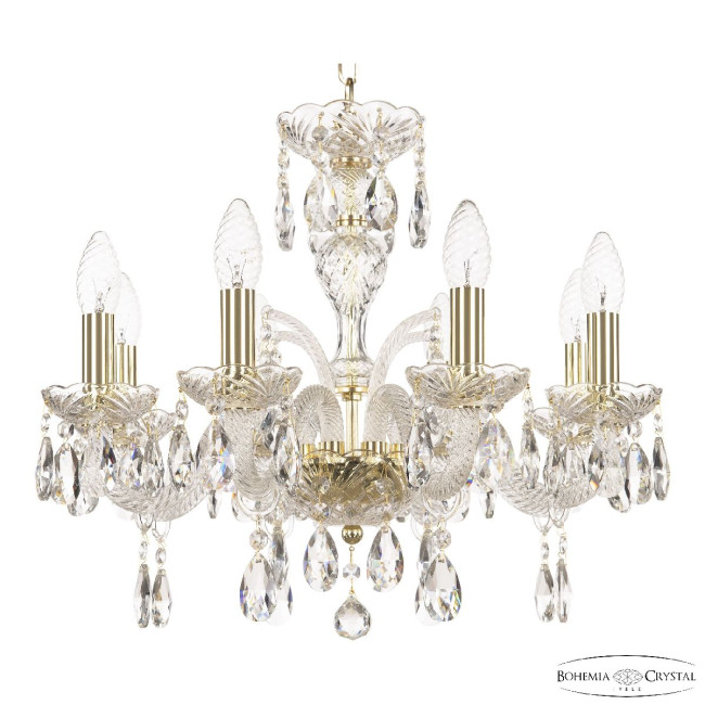 Подвесная люстра Bohemia Ivele Crystal 118/8/165 G Подвесная люстра Bohemia Ivele Crystal 118/8/165 G