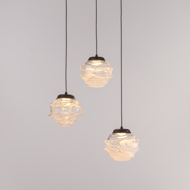 Подвесной светильник MD25030003-3A matt black/clear Подвесной светильник MD25030003-3A matt black/clear