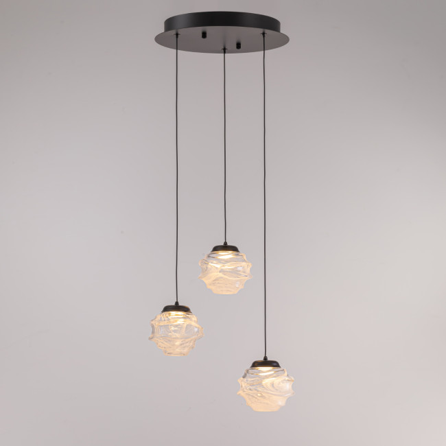 Подвесной светильник MD25030003-3A matt black/clear Подвесной светильник MD25030003-3A matt black/clear