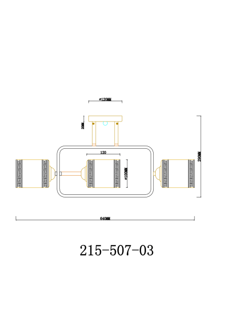 Люстра на штанге Velante 215-507-03