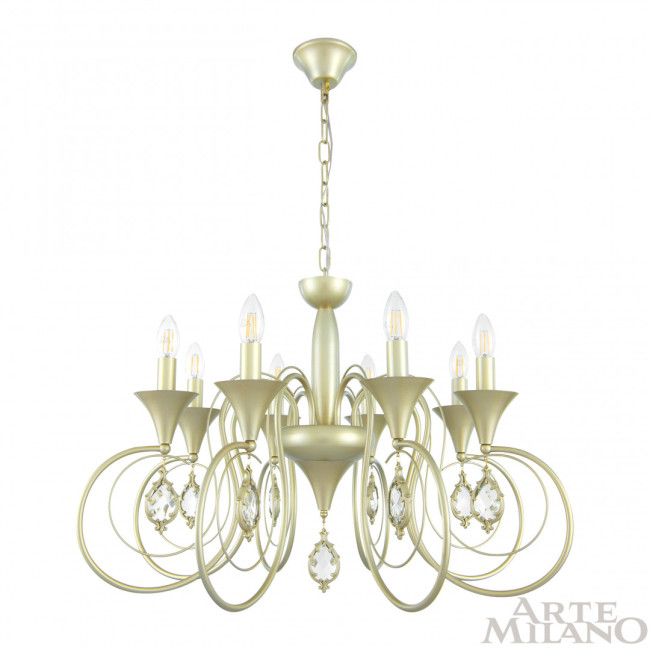 Подвесная люстра Arte Milano 349920/8 CG Подвесная люстра Arte Milano 349920/8 CG