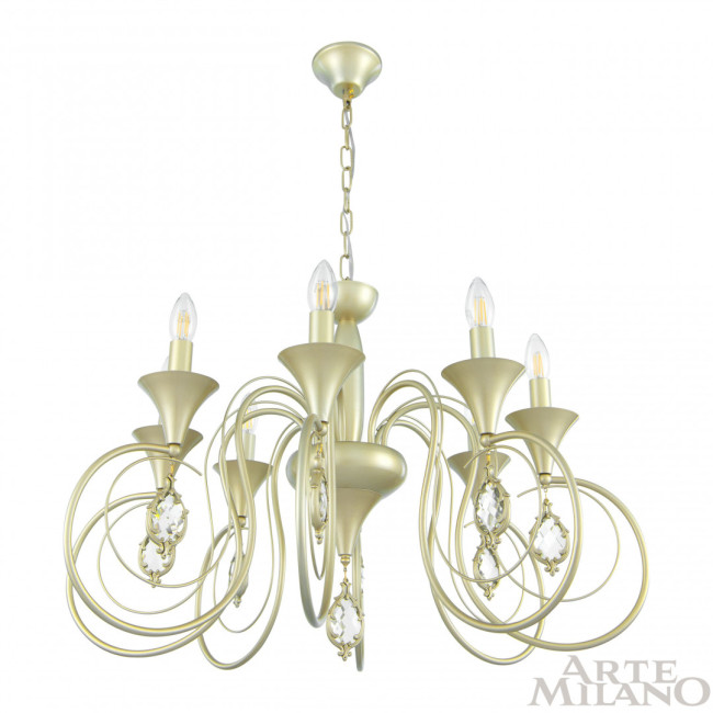 Подвесная люстра Arte Milano 349920/8 CG Подвесная люстра Arte Milano 349920/8 CG