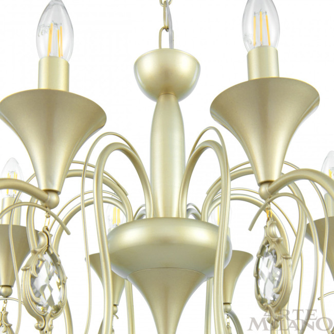Подвесная люстра Arte Milano 349920/8 CG Подвесная люстра Arte Milano 349920/8 CG