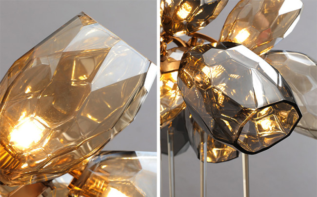 Подвесная люстра Delight Collection Britannica 8898P/AS gold/smoky