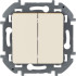 Выключатель двухклавишный Legrand Inspiria 673621 Выключатель двухклавишный Legrand Inspiria 673621