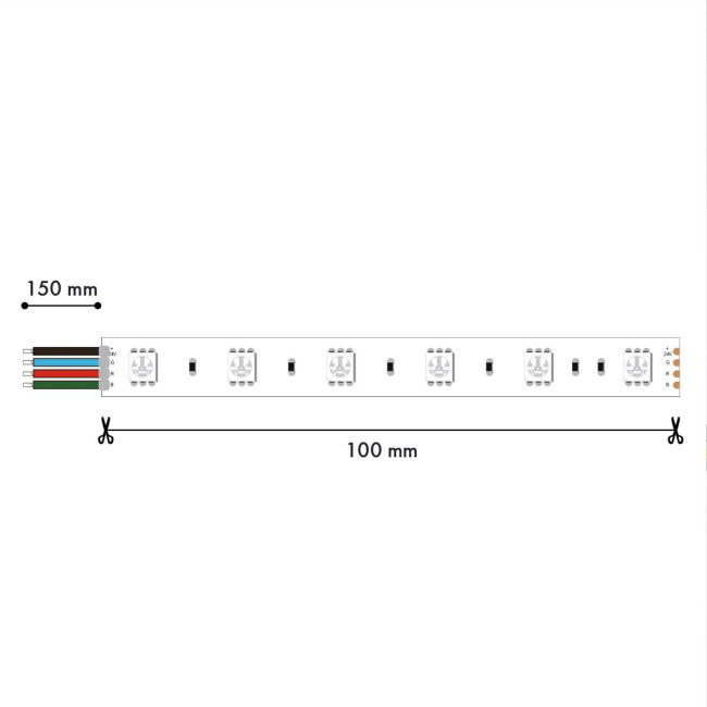 Светодиодная лента Favourite 24В SMD2835RGB 27Вт/м 4000K 5м IP20 2001-82720 Светодиодная лента Favourite 24В SMD2835RGB 27Вт/м 4000K 5м IP20 2001-82720