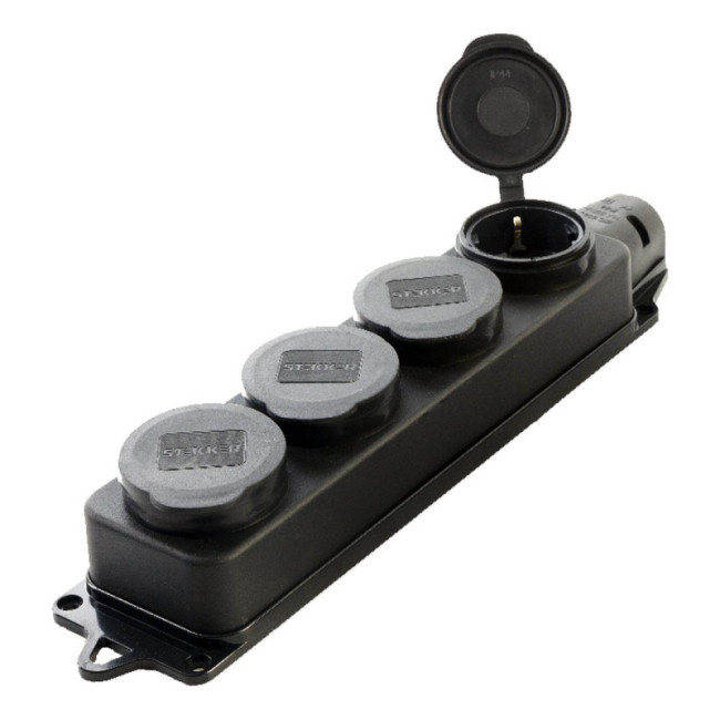 Колодка Feron Stekker 4гн с/з с крышкой RST162444 39019 Колодка Feron Stekker 4гн с/з с крышкой RST162444 39019