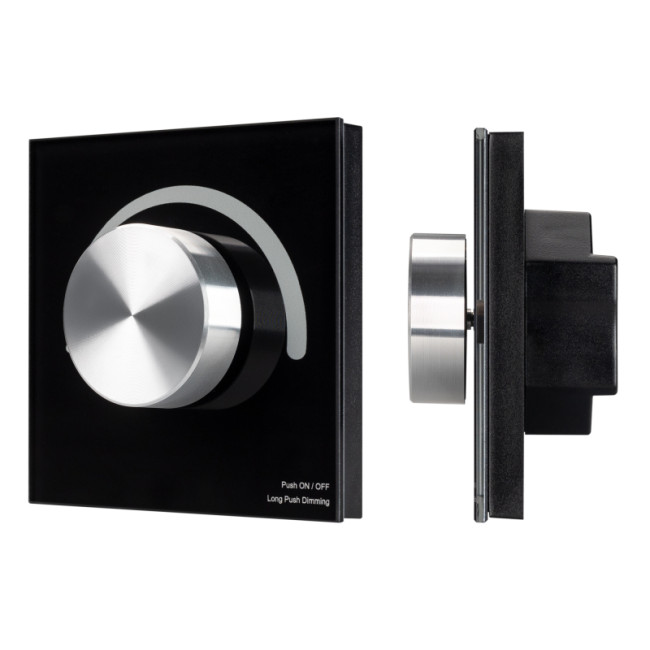 Панель Arlight Smart-P37-Dim-IN Black (230V, 1.2A, Triac, Rotary, 2.4G) 028109 Панель Arlight Smart-P37-Dim-IN Black (230V, 1.2A, Triac, Rotary, 2.4G) 028109