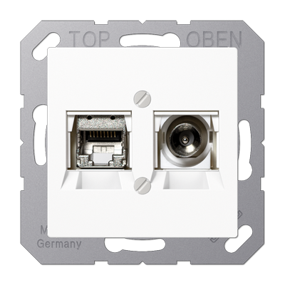 Розетка Smart TV Jung MMDA4521WW Розетка Smart TV Jung MMDA4521WW