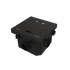 Лючок на 2 модуля IP44 с монтажной коробкой для бетонных полов , тип MDK20 Systeme Elecrtic MultiDesk MDK20202MBC