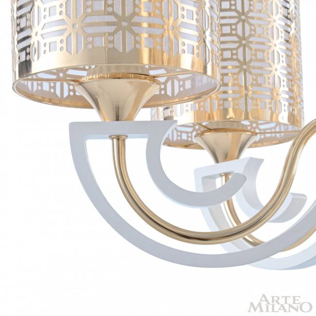 Подвесная люстра Arte Milano Florentia-8857 308857/6 Wh/Gd