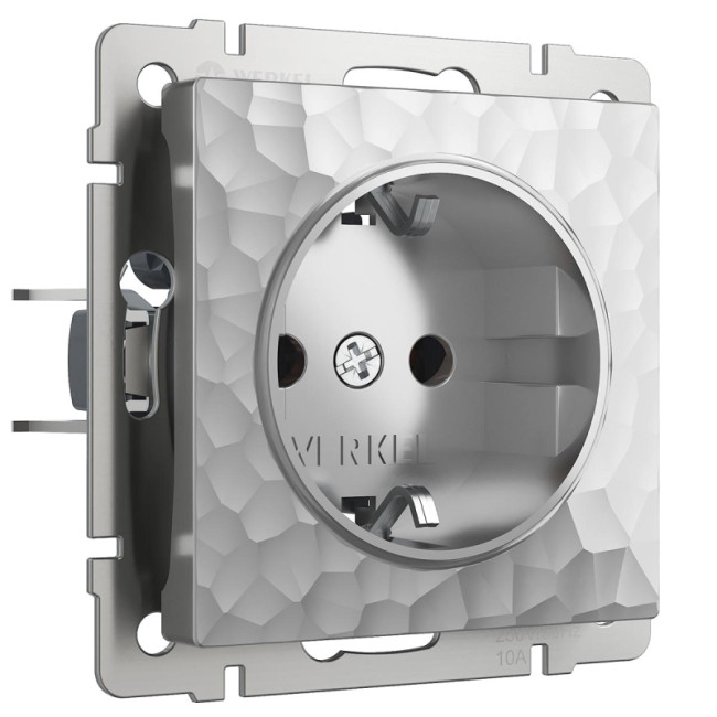 Розетка Werkel Hammer серебряный 4690389162824 Розетка Werkel Hammer серебряный 4690389162824