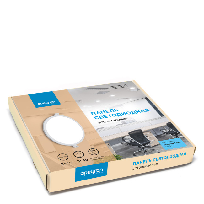 Встраиваемая светодиодная панель Apeyron 06-56 Встраиваемая светодиодная панель Apeyron 06-56