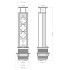 Блок розеток 105S (3 секции и 2 USB) Mebax 00-00001166 Блок розеток 105S (3 секции и 2 USB) Mebax 00-00001166