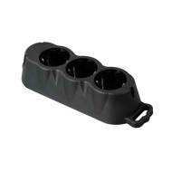 Розетка на 3 гнезда Apeyron переносная с заземлением 250В 16А (до 4кВт) IP20 РА16-001 Розетка на 3 гнезда Apeyron переносная с заземлением 250В 16А (до 4кВт) IP20 РА16-001