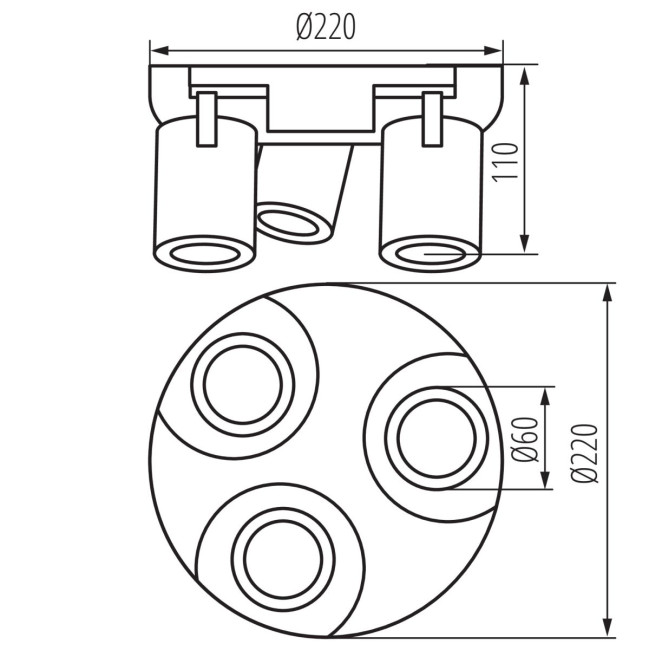 Накладной спот Kanlux Laurin 38967 Накладной спот Kanlux Laurin 38967