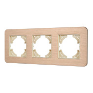 Рамка на 3 поста алюминиевая Arlight FRM-AKIRY-AL-3-GD 049730