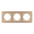Рамка на 3 поста алюминиевая Arlight FRM-AKIRY-AL-3-GD 049730