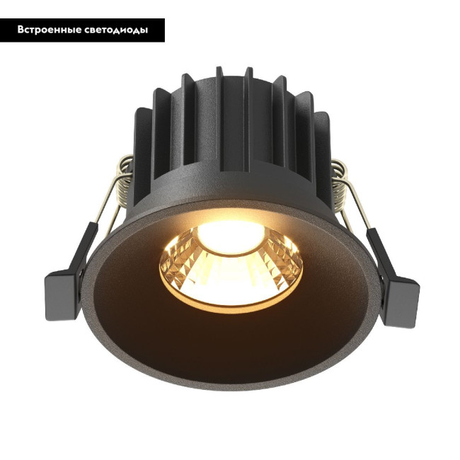 Встраиваемый светильник Maytoni Round DL058-12W2.7K-B Встраиваемый светильник Maytoni Round DL058-12W2.7K-B