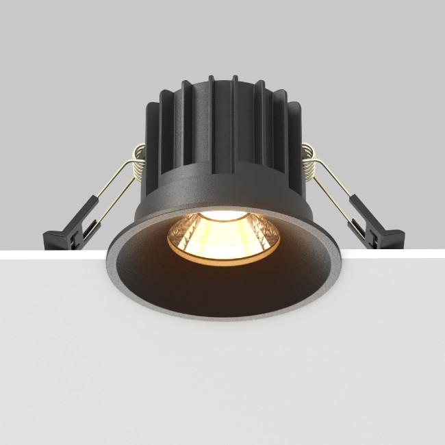 Встраиваемый светильник Maytoni Round DL058-12W2.7K-B Встраиваемый светильник Maytoni Round DL058-12W2.7K-B