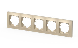 Рамка пятиместная ELBI Vega 510-012500-250 Рамка пятиместная ELBI Vega 510-012500-250