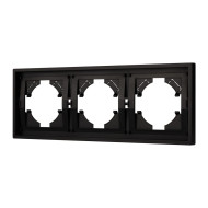 Рамка пластиковая на 3 поста Arlight FRM-TENDO-PL-3-BK 053844