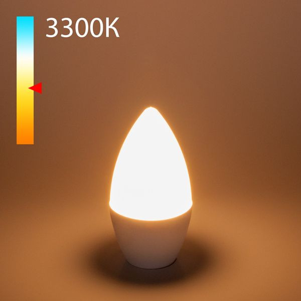 Лампа светодиодная Elektrostandard E14 8W 3300K свеча матовая 4690389152306 Лампа светодиодная Elektrostandard E14 8W 3300K свеча матовая 4690389152306