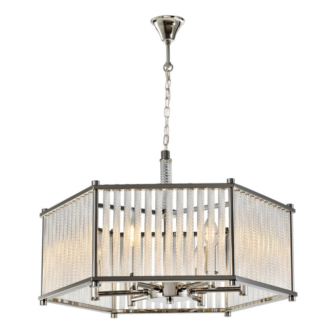 Подвесная люстра iLamp Rich P9509-6 Nickel