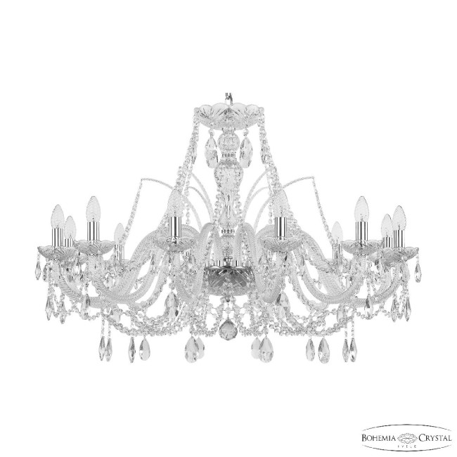 Подвесная люстра Bohemia Ivele Crystal 105/12/360 Ni Подвесная люстра Bohemia Ivele Crystal 105/12/360 Ni