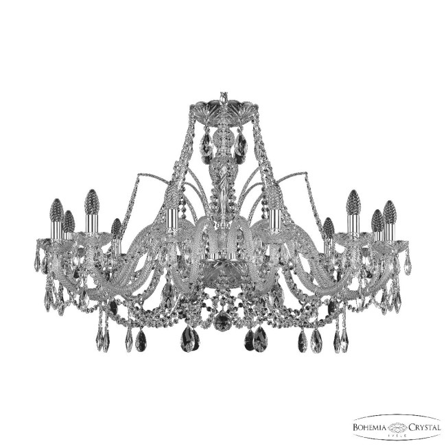 Подвесная люстра Bohemia Ivele Crystal 105/12/360 Ni Подвесная люстра Bohemia Ivele Crystal 105/12/360 Ni
