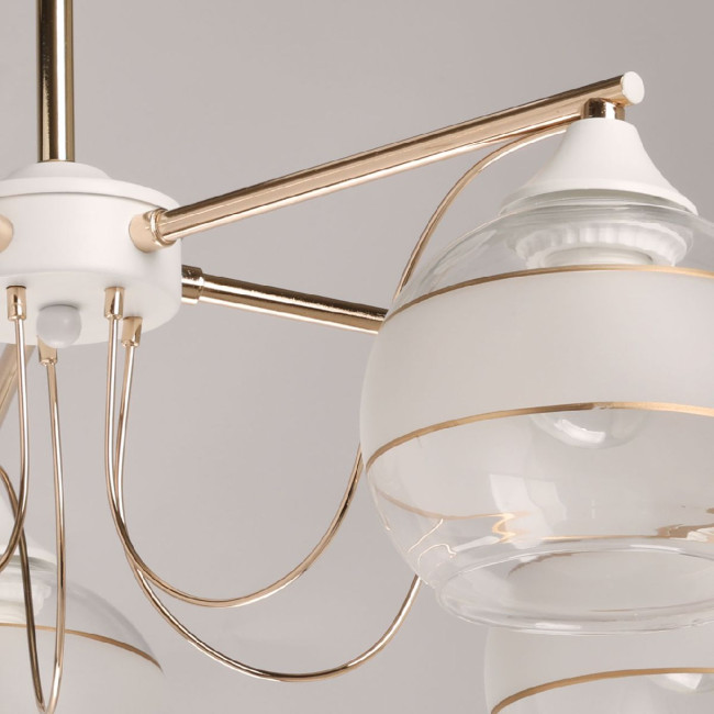 Люстра на штанге De Markt Альфа 324018805 Люстра на штанге De Markt Альфа 324018805