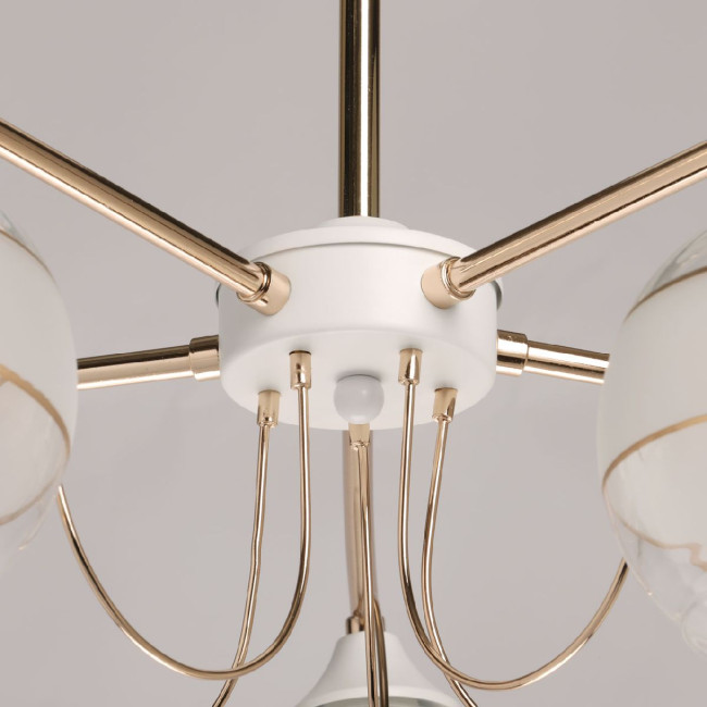 Люстра на штанге De Markt Альфа 324018805 Люстра на штанге De Markt Альфа 324018805