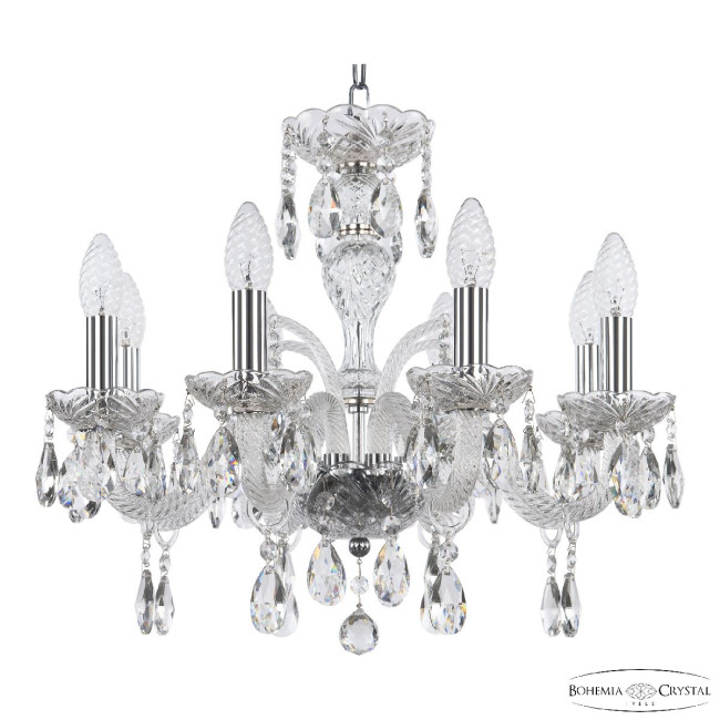 Подвесная люстра Bohemia Ivele Crystal 118/8/165 Ni Подвесная люстра Bohemia Ivele Crystal 118/8/165 Ni