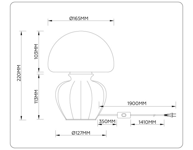 Настольная лампа Ambrella Light High Light Ceramo Modern LH53249