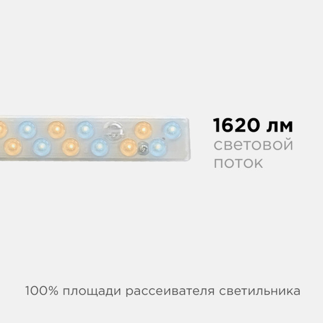 Светодиодный модуль со встроенным драйвером Apeyron 230В 2835 18Вт 1620 лм 3000+6500К 02-53 Светодиодный модуль со встроенным драйвером Apeyron 230В 2835 18Вт 1620 лм 3000+6500К 02-53