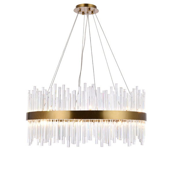 Подвесная люстра Delight Collection KR1209P-12 brass Подвесная люстра Delight Collection KR1209P-12 brass