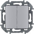Выключатель двухклавишный Legrand Inspiria 673622