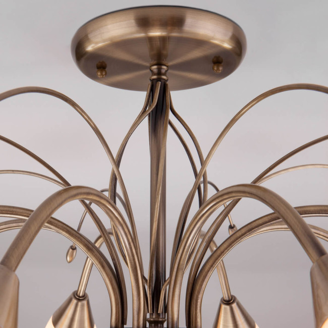 Потолочная люстра Eurosvet Ginevra 30280/8 античная бронза Потолочная люстра Eurosvet Ginevra 30280/8 античная бронза