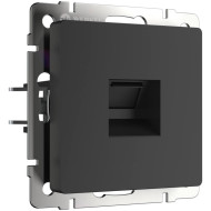 Телефонная розетка RJ-11 Werkel черный матовый W1182008 4690389156960 a051604 Телефонная розетка RJ-11 Werkel черный матовый W1182008 4690389156960 a051604