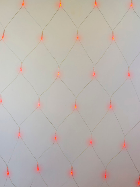 Светодиодная гирлянда (07940) Uniel занавес 220V красный ULD-N2520-240/DTA RED IP20